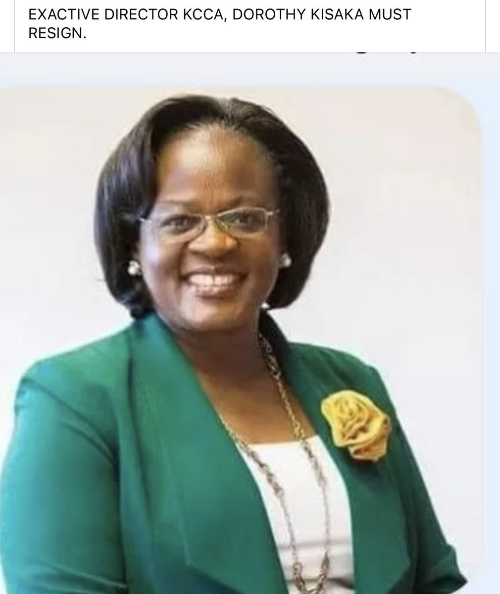 Datvour's tweet image. Dorothy Kisaka the Kampala Executive Director must resign for the Kitezi disaster. How can you say that only the 31 dead bodies so far recovered can let you leave office. What kind of nonsense is those