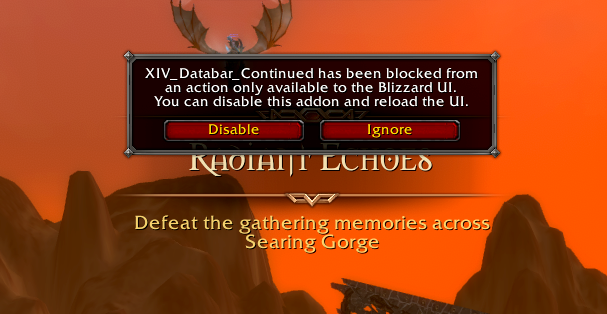 SMELTN's tweet photo. @ZelionGG Just coming back to WoW and would love to use databar continued but keep getting errors? https://t.co/0DRkksae9w