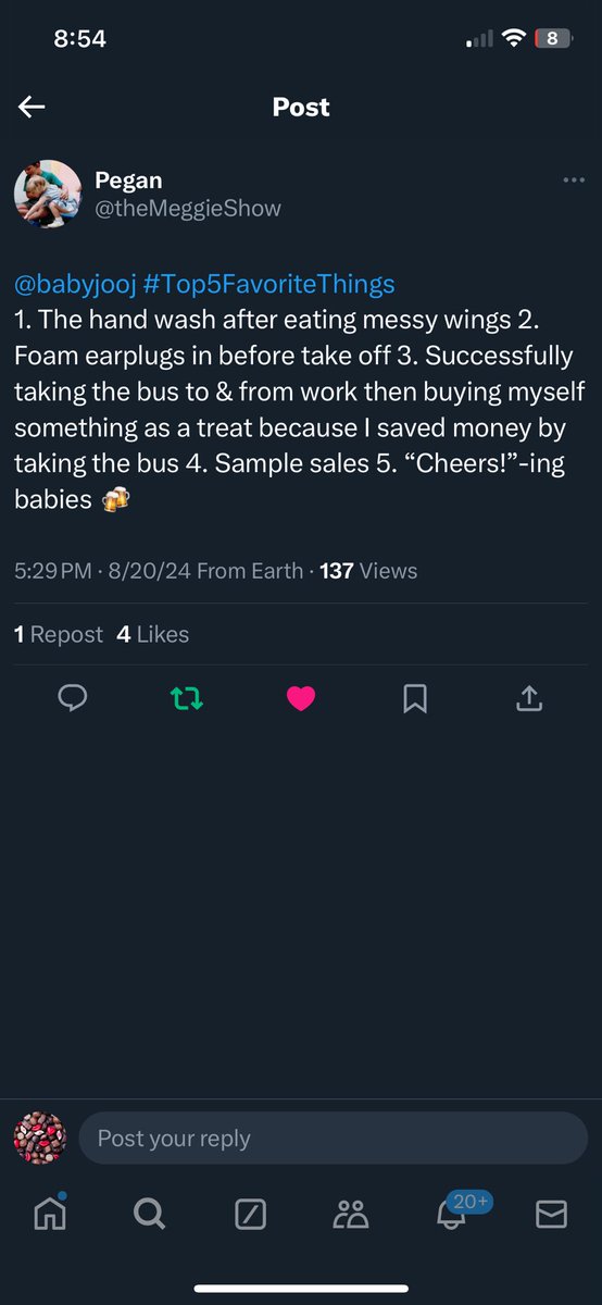 #Top5FavoriteThings #ThirteenthAnnual GOLD MEDAL WINNER 🥇🏆🥇 a very loyal #Joojer and likely her thirteenth entry, the one and only <a href="/theMeggieShow/">Pegan</a>