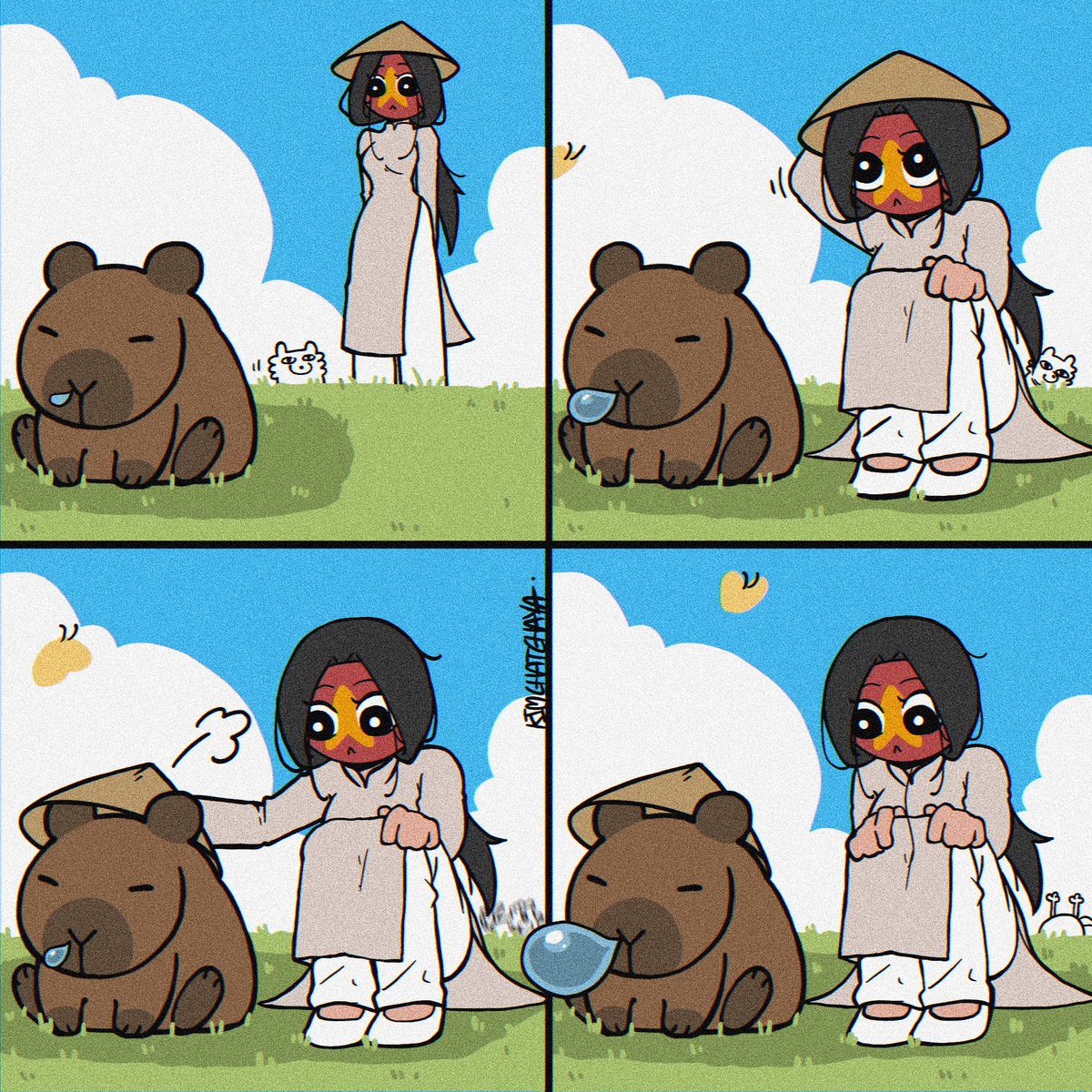 KimChatchaya's tweet photo. Relax 
#CountryHumans #kimCHcomic https://t.co/IhWJ7K4qgs