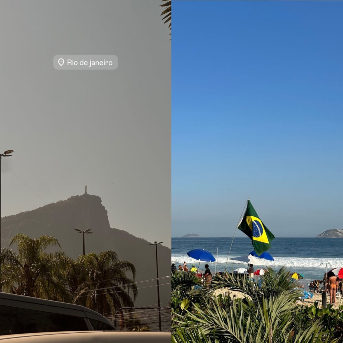 npblent's tweet photo. ELES ESTÃO APROVEITANDO! Mew postou em seu story imagens do Cristo Redentor e da praia do Rio de Janeiro. Uma pequena férias ao casal 🥹❤️. https://t.co/PTZn8fpuFF