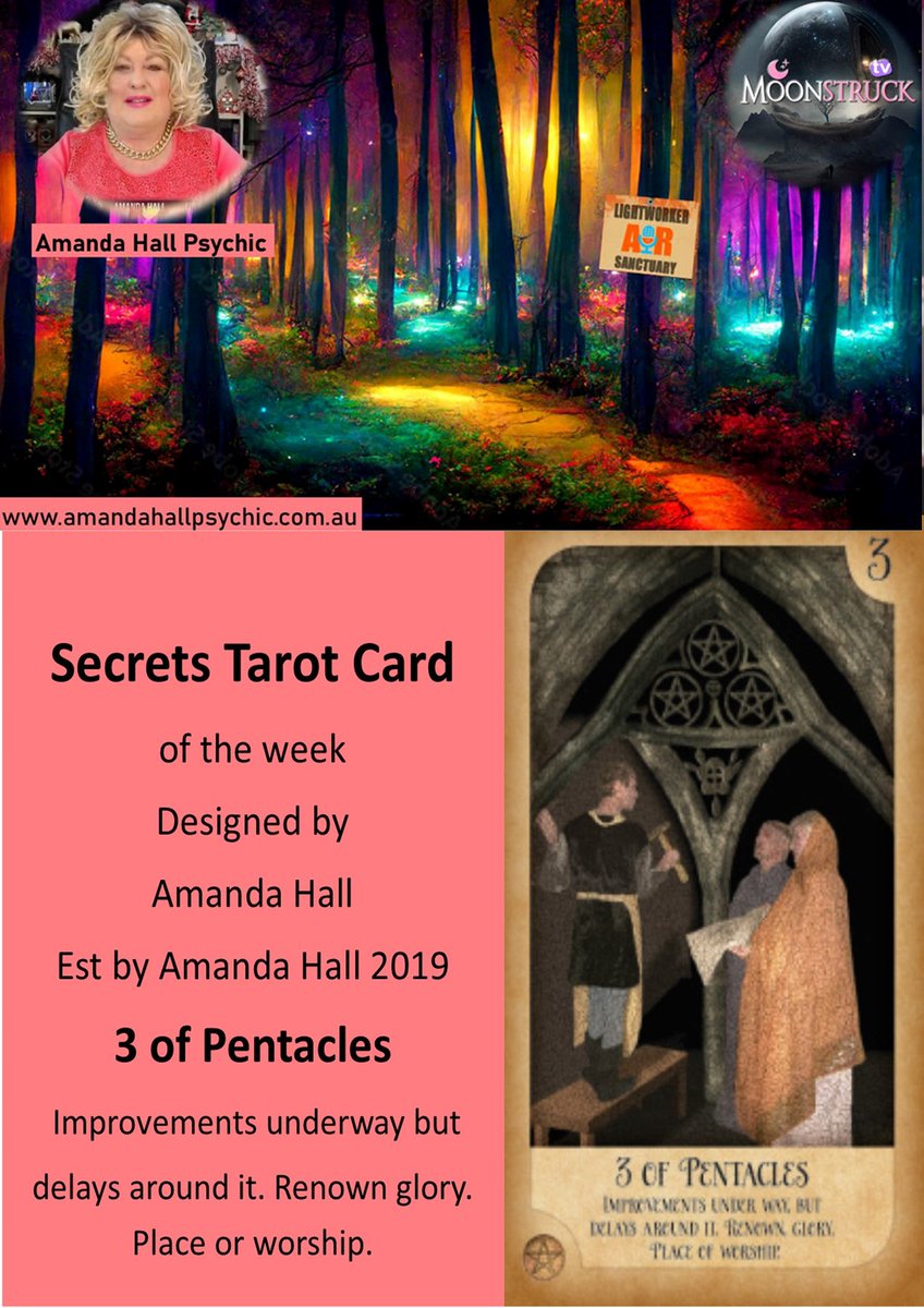 PsychicAmandaH's tweet image. Amanda Hall Psychic-20/08/2024 
Show No 368
facebook.com/PsychicRadio/
Private reading with Amanda Hall inbox me please
Tarot Card of week #3ofpentacles