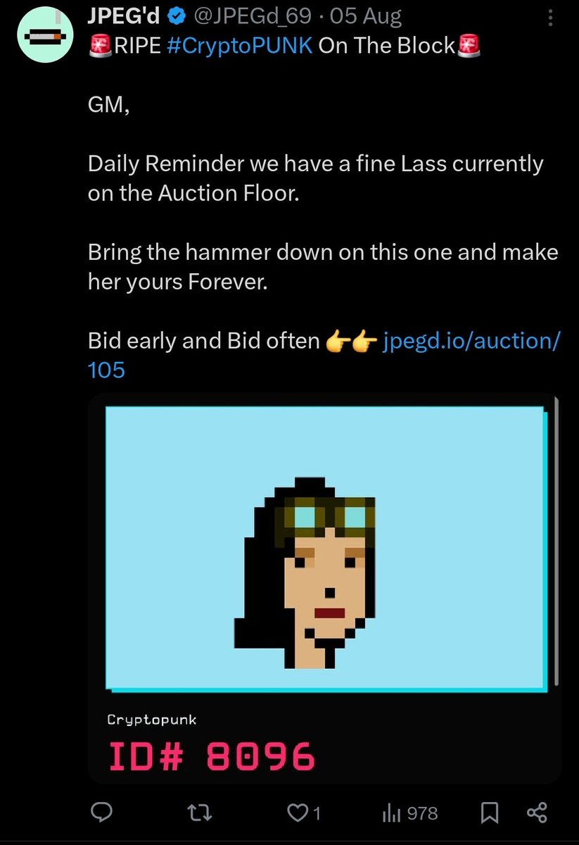 0xMakesy's tweet photo. CryptoPunks

(got liquidated in my sleep in a weekend market nuke) https://t.co/TUGkaenVrk