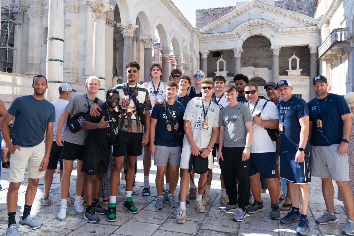 Diana Sabau (@utahstate_ad) on Twitter photo Welcome back to Logan <a href="/USUBasketball/">USU Men's Hoops</a>!
Congratulations on your successful foreign tour. Cannot wait for Sepctrum Magic🤘🏻💙‼️🪄 Welcome back to Logan <a href="/USUBasketball/">USU Men's Hoops</a>!
Congratulations on your successful foreign tour. Cannot wait for Sepctrum Magic🤘🏻💙‼️🪄