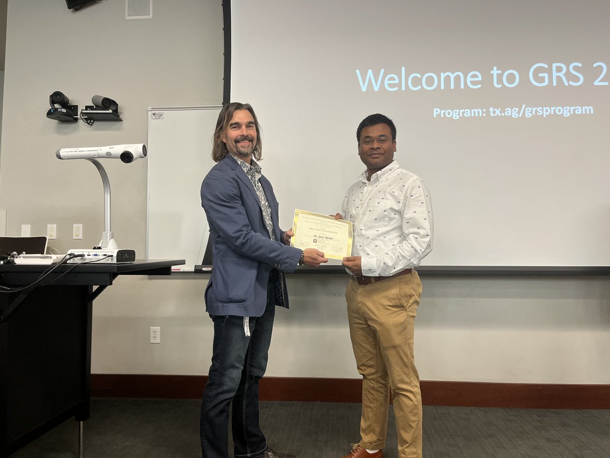 Excited to win the Best Oral Presentation award at the BME Graduate Student Symposium 2024! Honored to be recognized among such talented peers.
 
@bmentamu  <a href="/TAMUEngineering/">TAMU Engineering</a> 
#ResearchExcellence #PhDLife