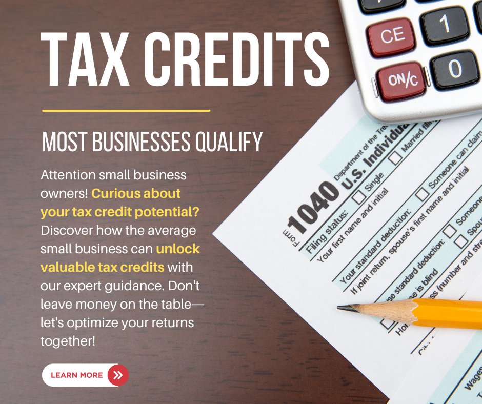 SPENDOWN's tweet photo. Most businesses are unaware that they qualify for tax credits that have been around for decades. Check your eligibility now 

https://t.co/vMSwVuO0Uq https://t.co/gDgaisSY3n