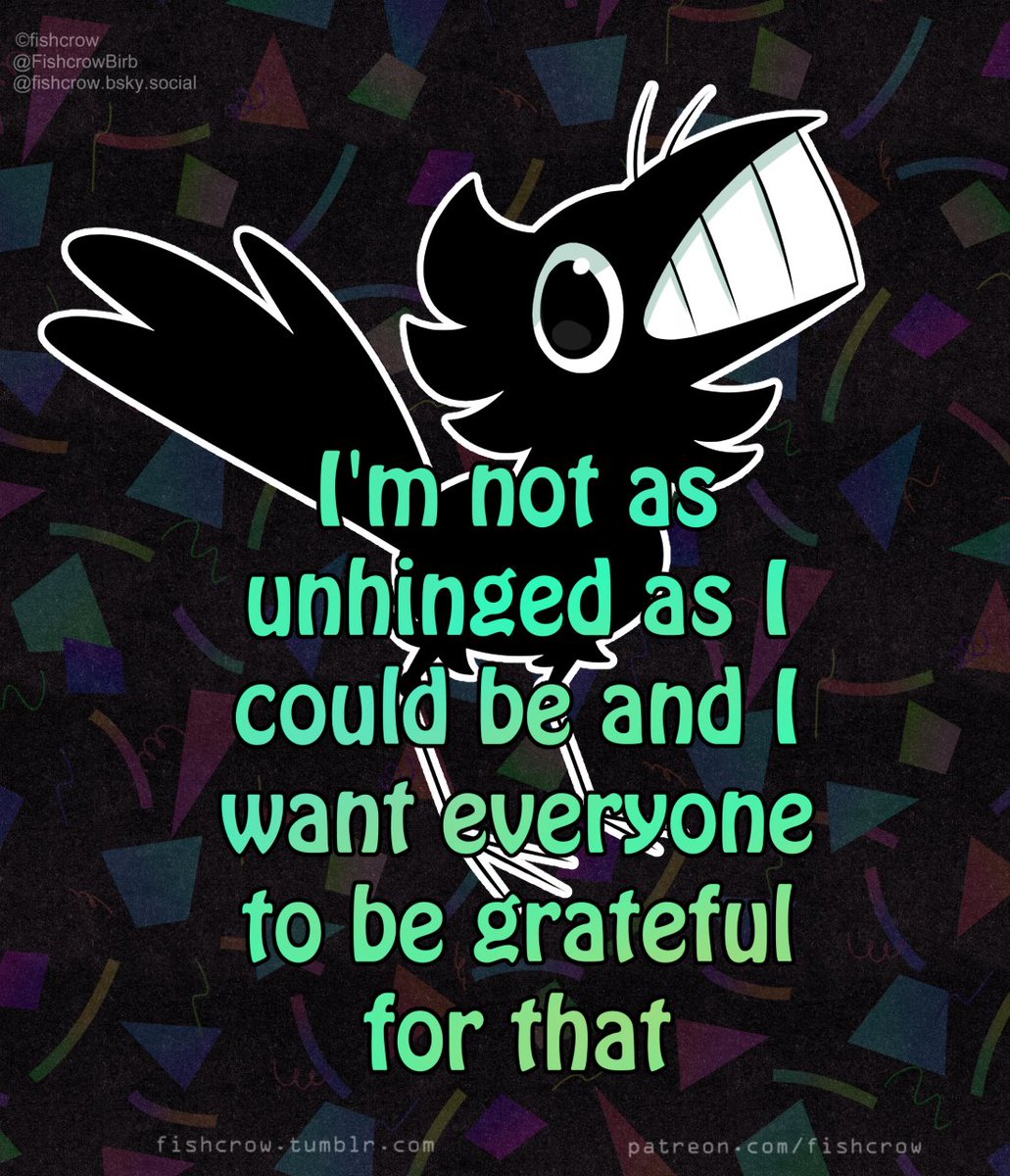 FishcrowBirb's tweet photo. I am a very good crow! Very normal https://t.co/c9ZFDEh6Yu