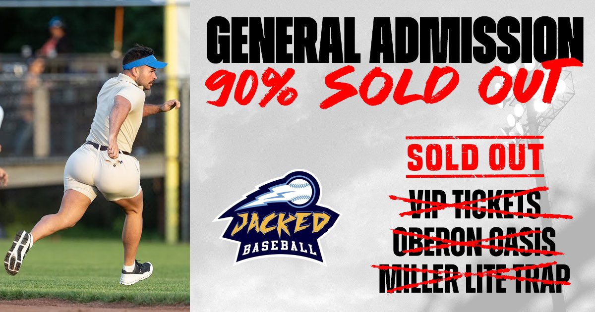 Get your Jacked Baseball tickets for August 24th before they're gone.

🎟️ shorturl.at/URw0i

An All-Star Growlers Lineup vs the Social Media Celebrities of the Northern Nut Smugglers. Crazy players, even crazier rules.

#RollGrowl // #GoNuts