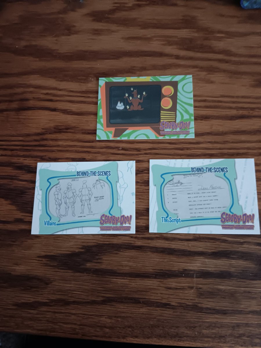 kidwell_sean2's tweet image. Scooby-Doo Series 52: Scooby-Doo Video TV Movies 3, Scooby-Doo Behind The Scenes 58: Villains &amp;amp; Scooby-Doo Behind The Scenes 60: The Script from Inkworks Scooby-Doo! Mysteries And Monsters Premium Trading Cards #tradingcardtuesday