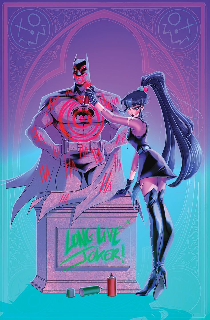 DCPostsArchive's tweet photo. Punchline &amp; Batman by Sweeney Boo https://t.co/LHrBYxcnc0