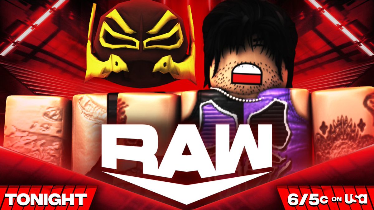 WWERPMedia's tweet photo. Tuesday on #WWERPRaw

🤠 We hear from the NEW Universal Champion #ChiefLesnar

👊 @921Dun takes on #TeyMysterio

😢 After a heartbreak loss at #WWERPSummerslam we hear from @Hood33x 

💪 @m6_1x takes on @IsaacMalenRW 

📺 6/5c on @Roblox https://t.co/eCFspCWFVg