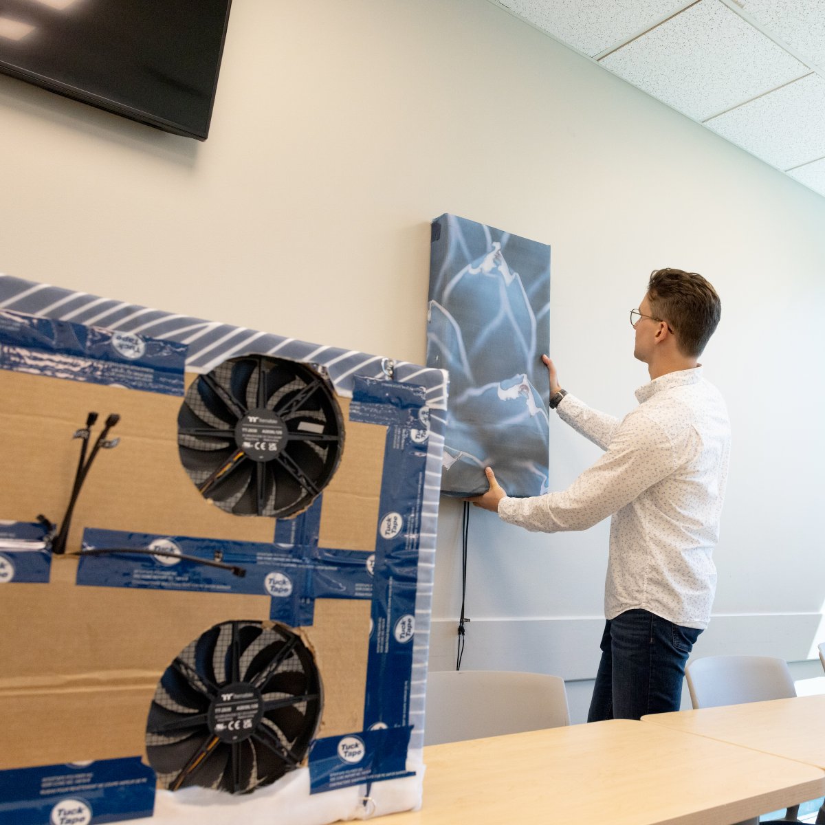 UBC Okanagan researchers are taking a unique approach to tackling indoor air quality with art disguised as air filtration devices: bit.ly/3yC7T9p