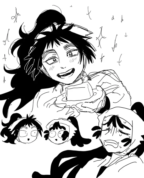 にんどろ描くつもりが五いに 