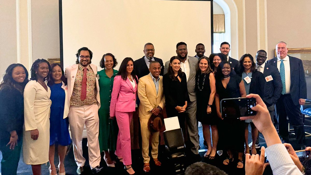 Today, we hosted a breakfast roundtable in Chicago with Representative <a href="/AOC/">Alexandria Ocasio-Cortez</a>, the Honorable <a href="/PeteButtigieg/">Pete Buttigieg</a>, and <a href="/RepMaxwellFrost/">Congressman Maxwell Alejandro Frost</a> to discuss our shared vision for an America that looks like each of us.