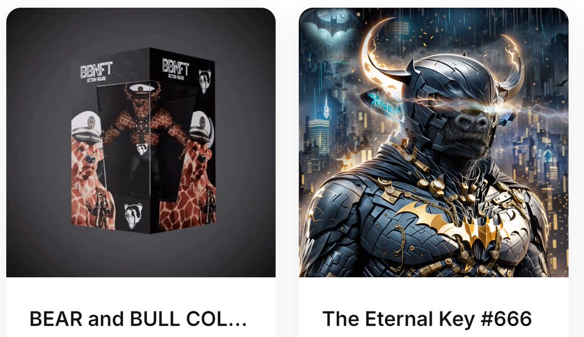 The mint is on <a href="/bearandbullnft/">The Bear And Bull NFT</a> for this IRL Warrior

Limited Edition 250 #metaverse ready avatar combine

Just part of the #BBNFT adventure into REAL arts

Check D >> discord.gg/qbCYv9kc  (if u dare🥳) 

Attached too the super rare #666 Phase Two #YUGE