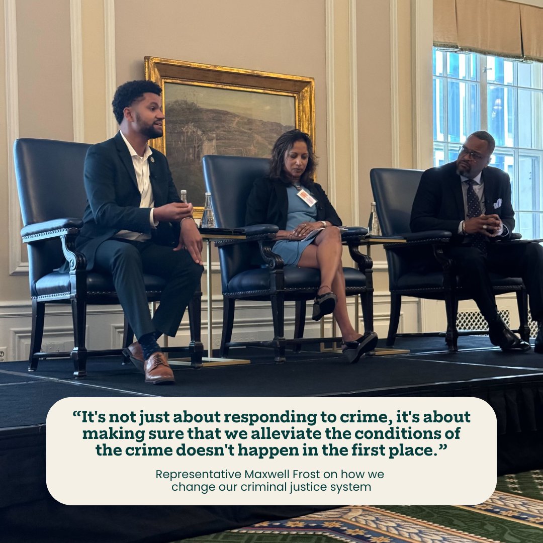 Representative @maxwellfrost shared his experience advocating for good paying green jobs thanks to the Inflation Reduction Act and engaging young people on pressing economic issues.