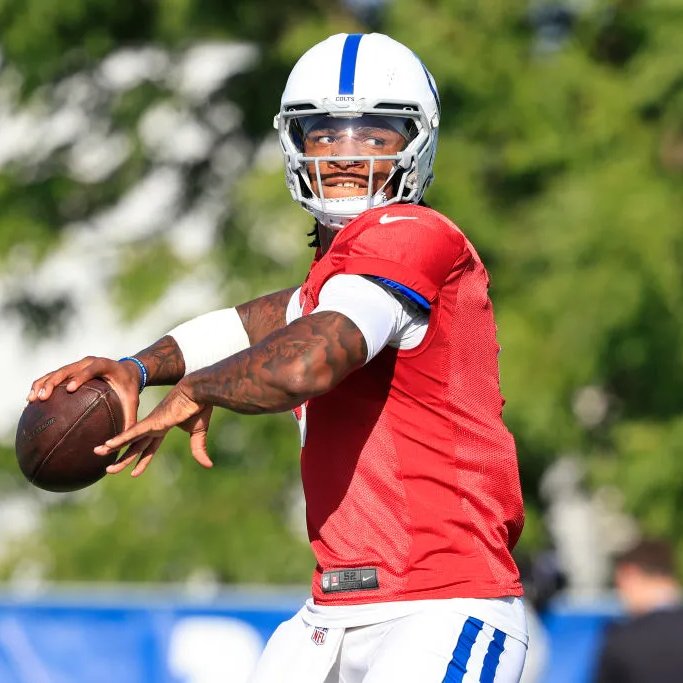 PlayLockerLive's tweet photo. Bengals players didn't hold back on Anthony Richardson during the Colts and Bengals joint practice today.

CB Cam Taylor Britt: “That’s all he do is run.”

DT BJ Hill: “Throw the damn ball.”

Safety Geno Stone: “He only throws to spots. He doesn’t throw to his receivers.” 

😳😳😳 #FortheShoe #RuleTheJungle 

(H/T: @OliviaRayTV)