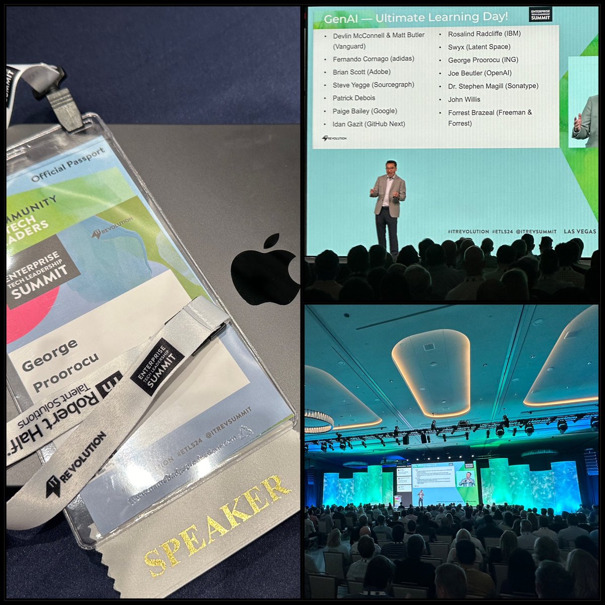 The first day of the “Enterprise Tech Leadership Summit 2024” in Las Vegas is off to a great start! 

🚀 Excited to share that tomorrow at 13:25, I’ll be taking the main stage to discuss “Deep Fakes: The Lies We Cannot See.” 

Looking forward to seeing you there!

#ETLS24