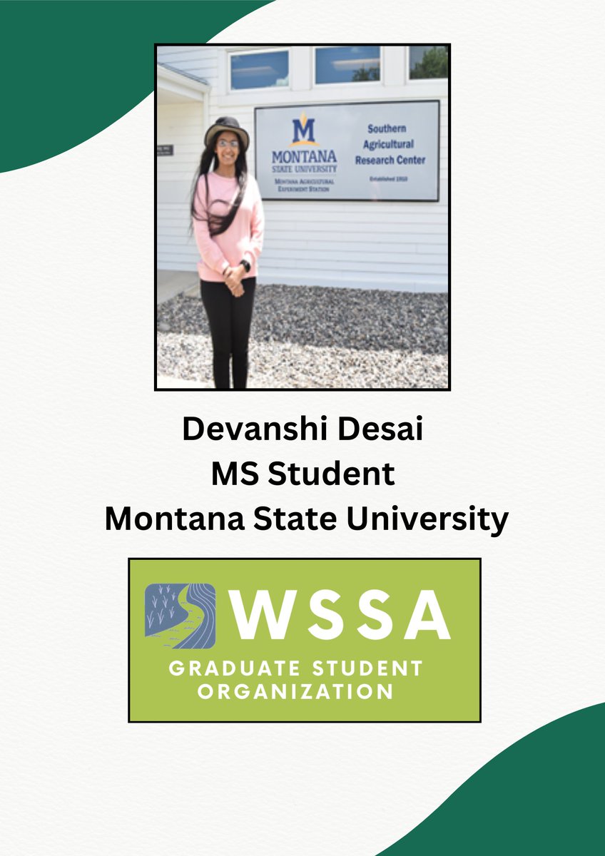 Check out the WSSA Student Spotlight for August, Devanshi! 🙌