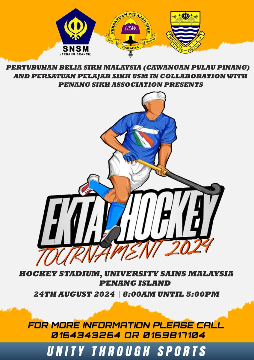 sikhmalaysia's tweet photo. SNSM Penang having an amazing junior hockey tournament this coming weekend 24th August 2024.

Block your dates and see you there!!! 

Join Us &amp; Let The Game Begin!! https://t.co/7LVAhoyFjZ
