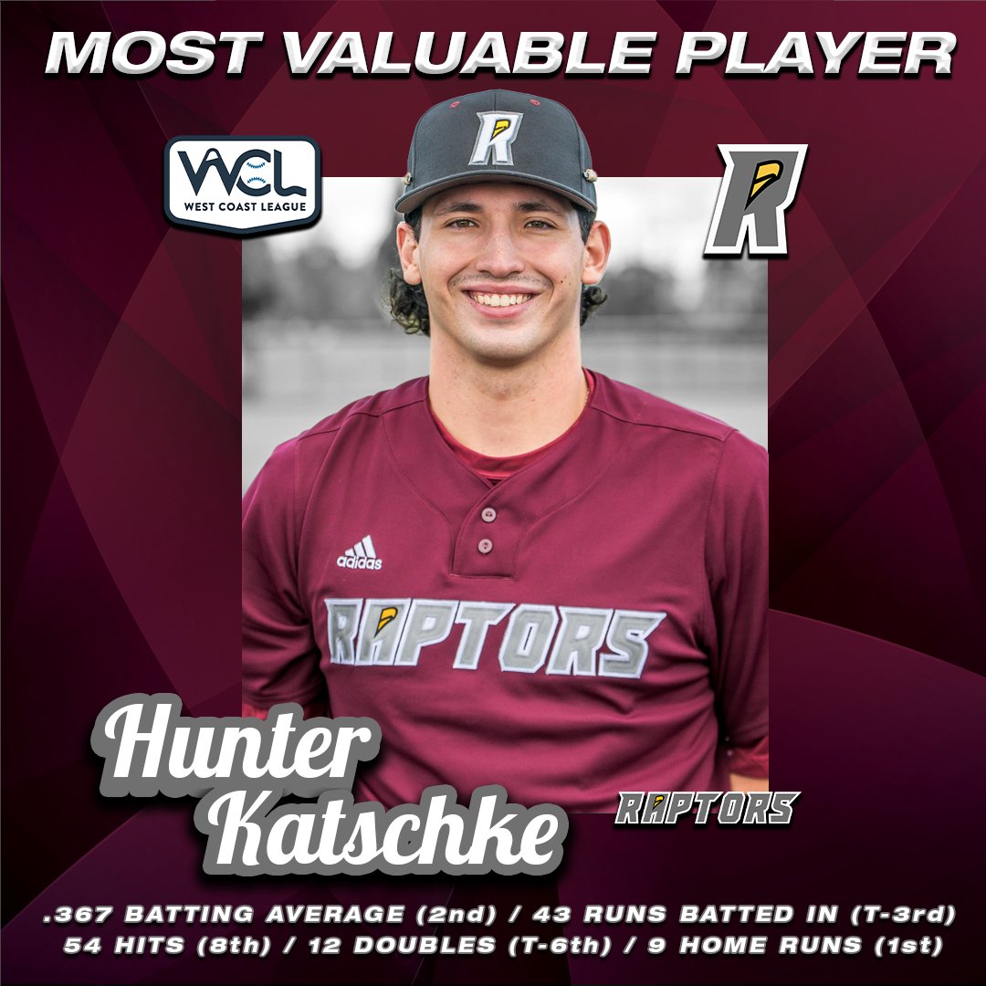 Ridgefield Raptors (@rraptorsbb) on Twitter photo π₯ ππ₯π π’π½πͺπ½πΎπΌ π₯
A huge shoutout to Hunter Katschke, your 2024 West Coast League Most Valuable Player (<a href="/WCLBaseball/">West Coast League</a>)! You've made Raptor Nation proud all summer long. We'll be continuing to follow your journey with @UtahTech_Base this upcoming year. πβΎ <a href="/hkatschke10/">Hunter</a> π₯ ππ₯π π’π½πͺπ½πΎπΌ π₯
A huge shoutout to Hunter Katschke, your 2024 West Coast League Most Valuable Player (<a href="/WCLBaseball/">West Coast League</a>)! You've made Raptor Nation proud all summer long. We'll be continuing to follow your journey with @UtahTech_Base this upcoming year. πβΎ <a href="/hkatschke10/">Hunter</a>