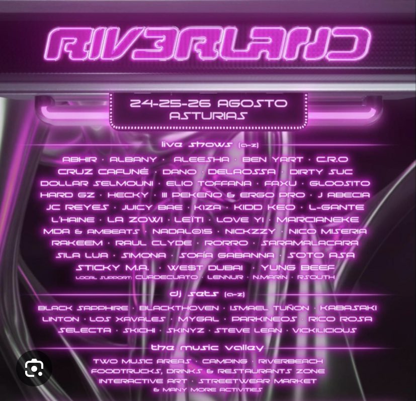 alejaandroo17_'s tweet photo. Cada día de mi vida me retuerzo por no haber ido al Riverland 2023 https://t.co/vXOgtPyi9C
