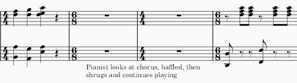 Hello friends and bots, have some threatening music notation