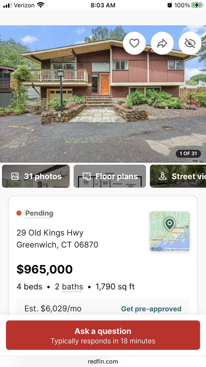 refi_guy's tweet photo. Closed earlier today 29 Old Kings Highway Old Greenwich CT for $1,020,000 w/ Coldwell Banker &amp; Houlihan Lawrence…congrats to my client buyer 🤘😉 https://t.co/FimFySsujY