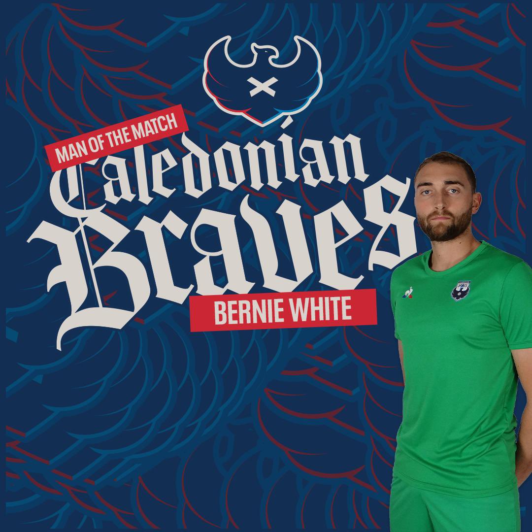 Your Braves Man of the Match this evening after a superb performance is Bernie White 🇺🇸

#FearNone 👊🏻