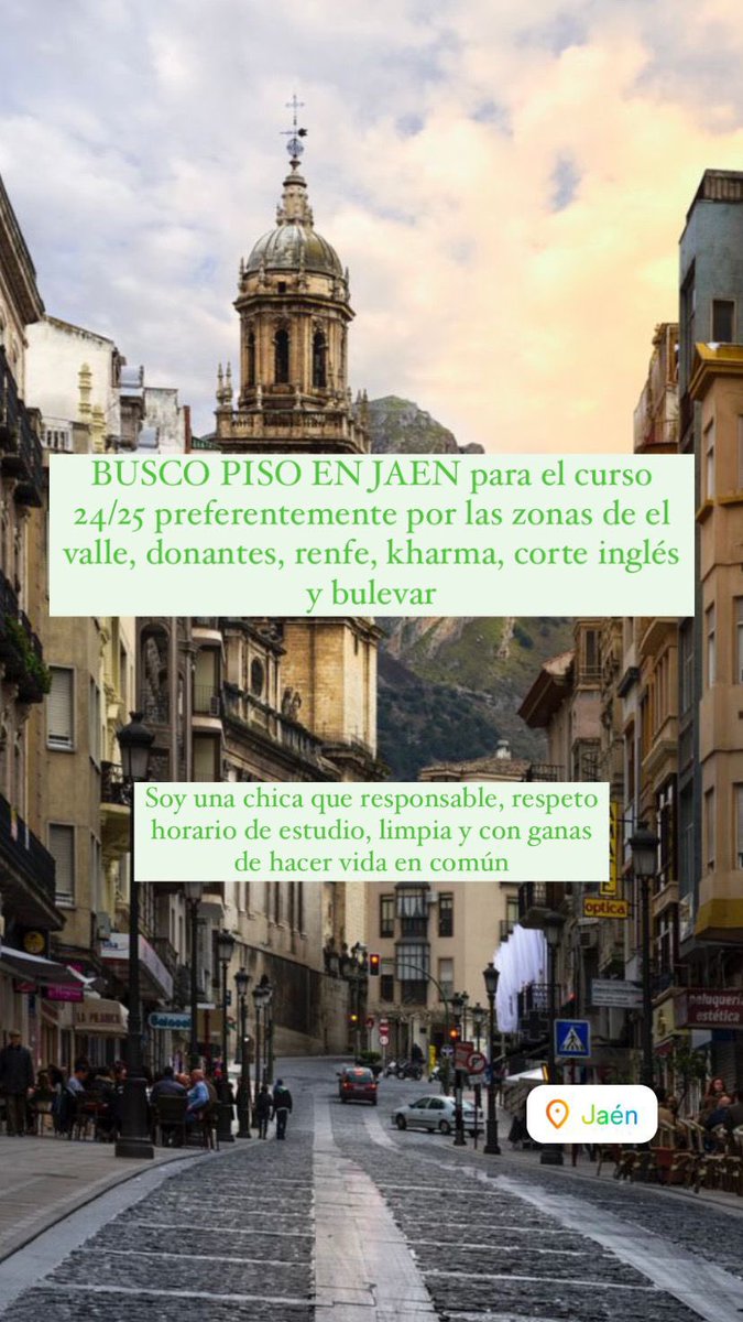 aandreapalomo's tweet photo. Se agradece difusión #jaen #pisoestudiantes #pisosjaen #uja
#buscarpisosjaen #cotilleosUJA https://t.co/UDSdoAWALM