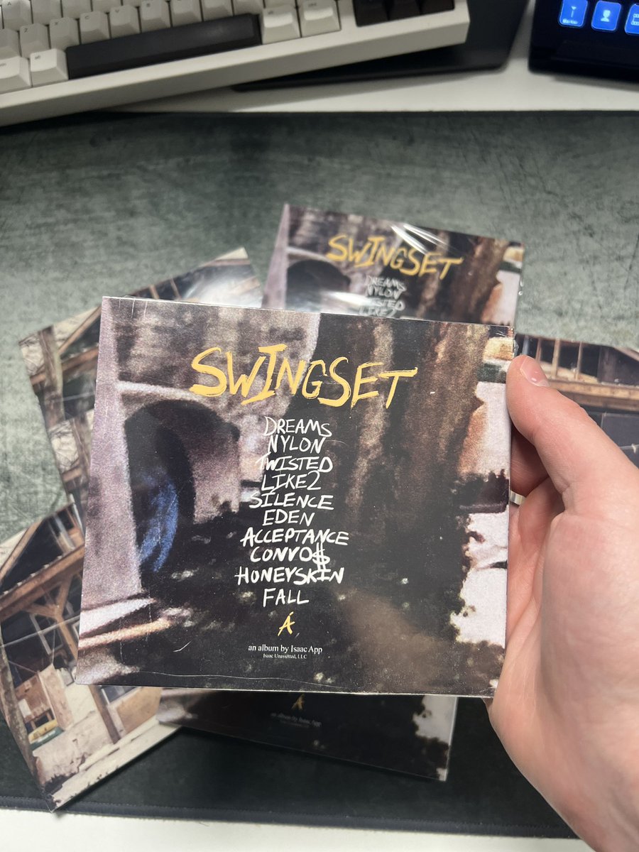 TIME TO GIVE AWAY SOME FREE SHIT

I've got some SWINGSET CDs leftover and I'm trying to spread the music as best I can.

If you want a free signed CD, please retweet the tweet l'm quoting here for a chance to get one of these sent your way.

I'll pick a few by the end of the