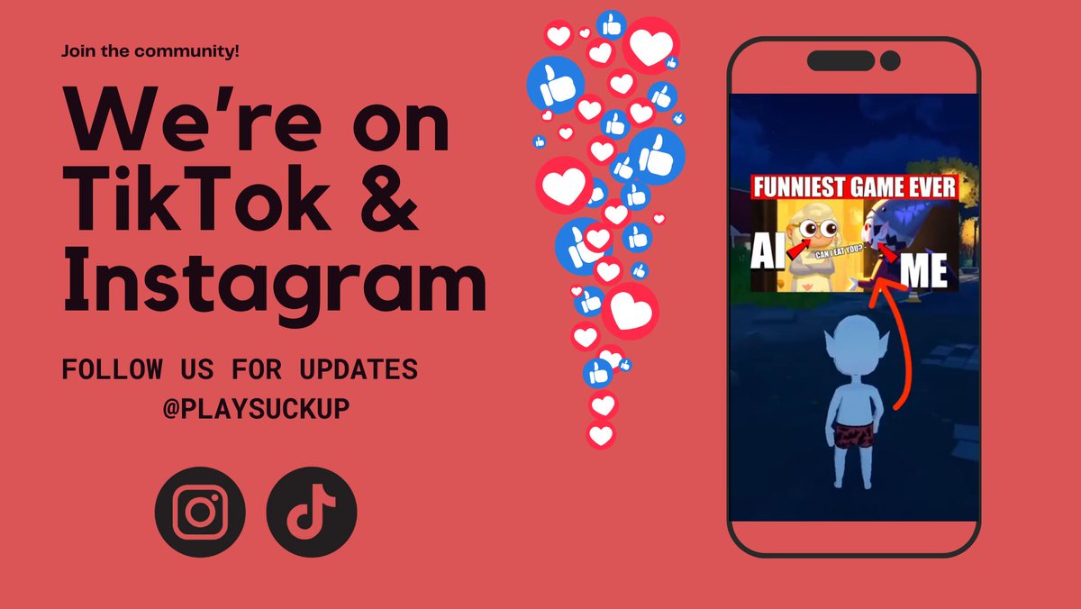 We're excited to announce that SuckUp! is now on Instagram and TikTok! Follow us for exclusive content and behind-the-scenes fun! Big thanks to our amazing community for your support—let's take this adventure to the next level together!