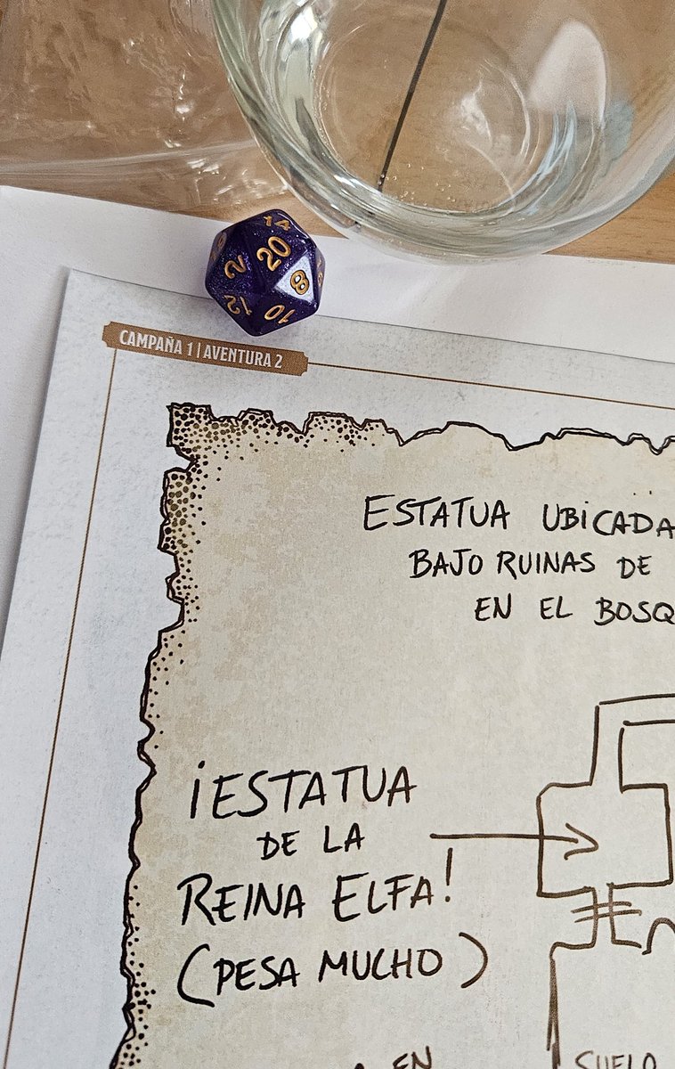 ¡Qué divertido ha sido dirigir la aventura de #dnd5e de hoy! Caballos parlantes, robo de zapatos, detección de trampas, antigua magia de un reino élfico olvidado... ¡He disfrutado un montón!