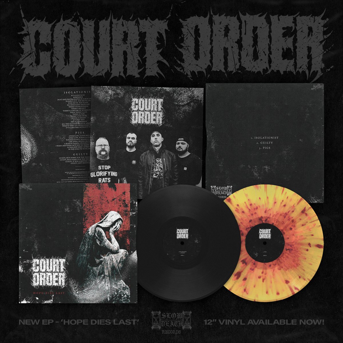 Next Friday August 30th we release the next installment in the Court Order catalogue. "Hope Dies Last" was a masterful journey highlighting our best efforts over the last seven years.  Get ready to blast your face off when it drops next week! courtorder.bandcamp.com/album/hope-die…