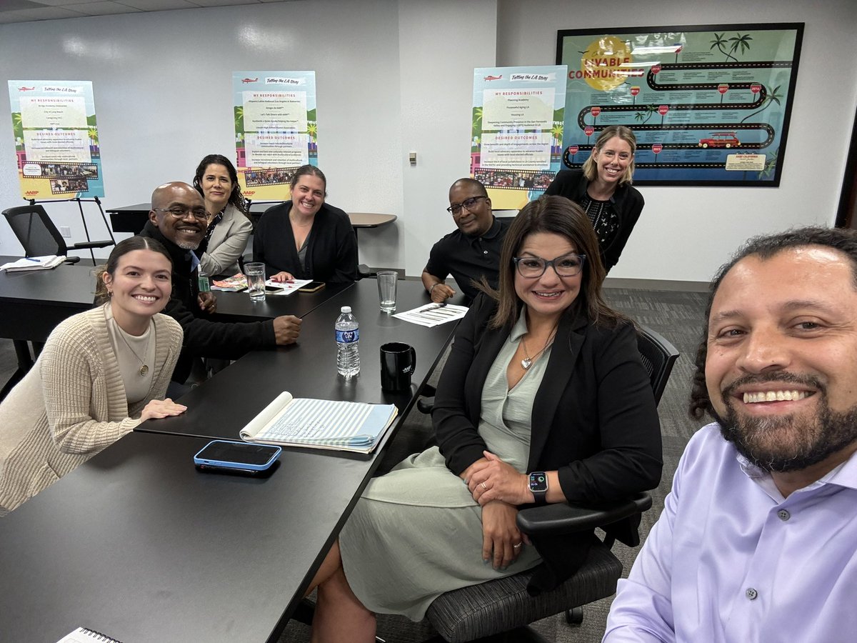 LuisAdvocates's tweet photo. Today @AARPCA’s Los Angeles team had the chance to share with our Texas colleague @SAlisarodriguez the story of our work in LA & CA. We are also learning a lot about the great work happening in the Lone Star state y’all! #MegaRegion #Outreach #Advocacy https://t.co/dLmuuhx9Ce