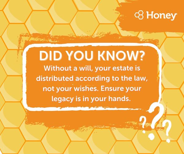 Did You Know? 
Without a will, your estate is distributed according to the law, not your wishes. Ensure your legacy is in your hands.
Book your free consultation with me today to create your personalised will.
#EstatePlanning #Wills #HoneyLegal #SecureYourFuture