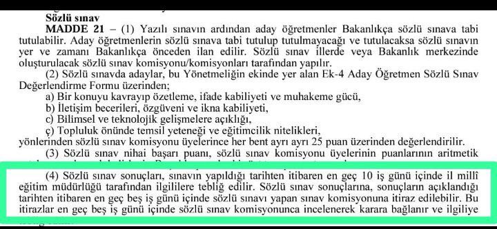 Yönetmeliğe göre mülakat sonuçlarının cuma gününe kadar aciklanmasini sabırsızlıkla bekliyoruz artık güzel haberler duymak ve geleceğe umutla bakmak istiyoruz.
<a href="/Yusuf__Tekin/">Yusuf Tekin</a> <a href="/RTErdogan/">Recep Tayyip Erdoğan</a>  #TekinMülakatlarıAçıkla