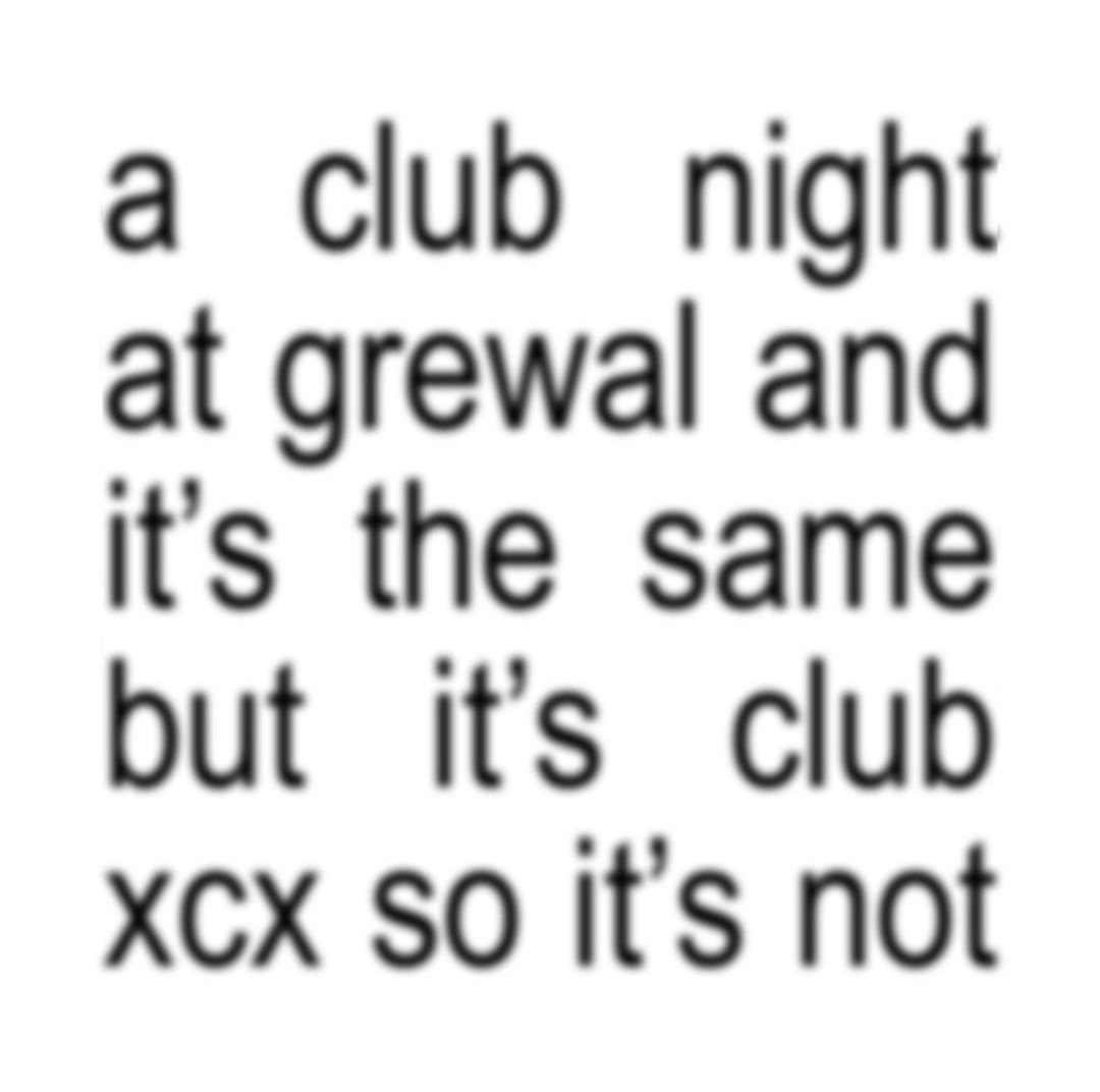 GrewalHall224's tweet photo. a club night at grewal and it's the same but it's club xcx so it's not - 08/31🍏

grab tickets at https://t.co/MUBviYTwwD🎫 https://t.co/0ASH3ZwBcW