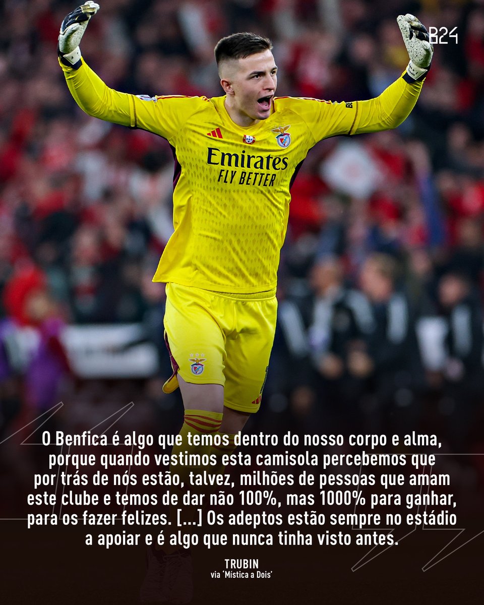 Trubin descreve o que o Benfica significa para si.
