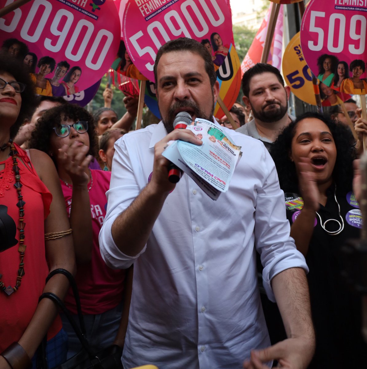 Caminhada pelo Centro de São Paulo: Vamos TRANSformar nossa cidade! 5️⃣0️⃣  #BoulosPrefeito50 #CarolIaraVeareadora50000