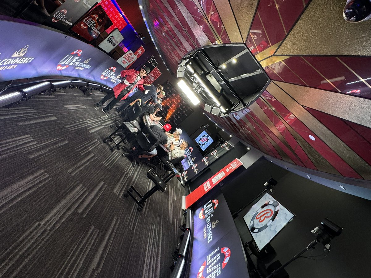 Here we go folks! LIVE FROM <a href="/CommerceCasino/">The Commerce Casino & Hotel</a>. @BallyLivePoker live stream is about to kick off! Come watch this fun group. I’ll be in the booth as always on Tuesday, with a rotating co host. 
Sponsored by <a href="/GGPoker/">GGPoker</a> 

youtube.com/live/uosPcYdpr…