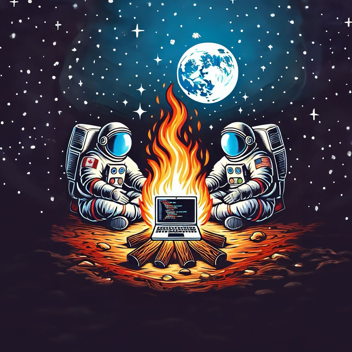 campfirecoders's tweet image. New Campfire Coders Podcast art, who dis? 💅