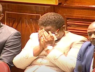 Bwibo19981's tweet photo. BREAKING NEWS: On Count  of Gross Violation of the Constitution and Other Laws, Senators have voted to impeach Meru Governor Kawira Mwangaza. https://t.co/8h7ozTydcq