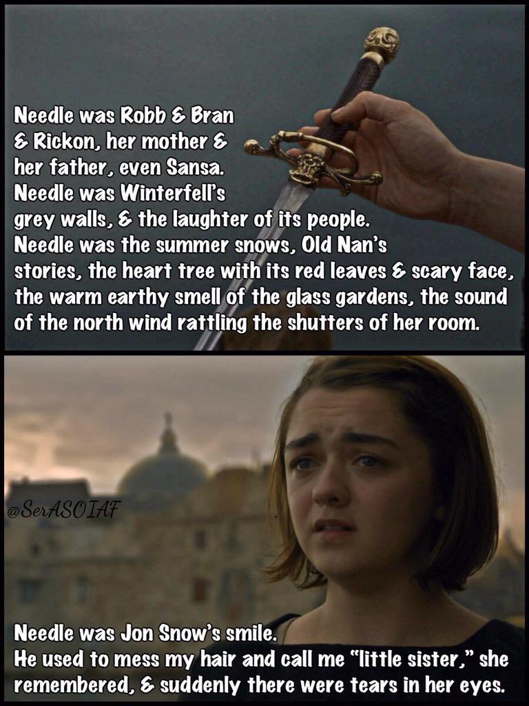 tuanvu9121995's tweet photo. @King_Margosha This part. I'm not even a big Arya fan but it shook me. https://t.co/u5OmvrmwAF