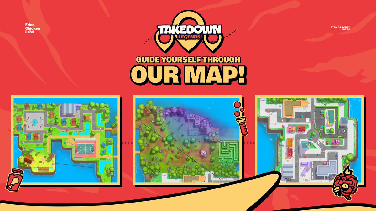 In Takedown Royale, every part of the map has a story 🗺️

You'll need to explore every detail, shortcut, and hiding spot to better adapt to the various situations and playstyles possible.

We are building experiences with <a href="/TakedownLegends/">Takedown Legends</a> 🐔 🔥