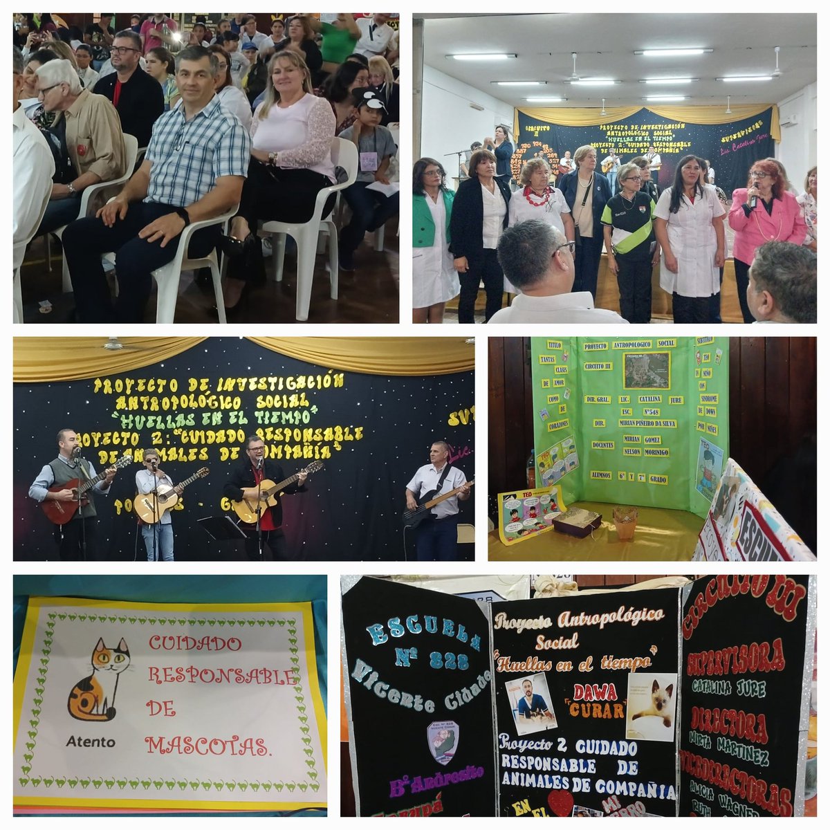 Hoy por la mañana acompañamos a la Supervisora Lic. Catalina Jure en la XXI presentación de Poyectos de investig. Antropológica Huellas en el Tiempo y Cuidado Resp. De Animales de Compañía.
Junto a autoridades del CGE y Escuela Normal Mixta.