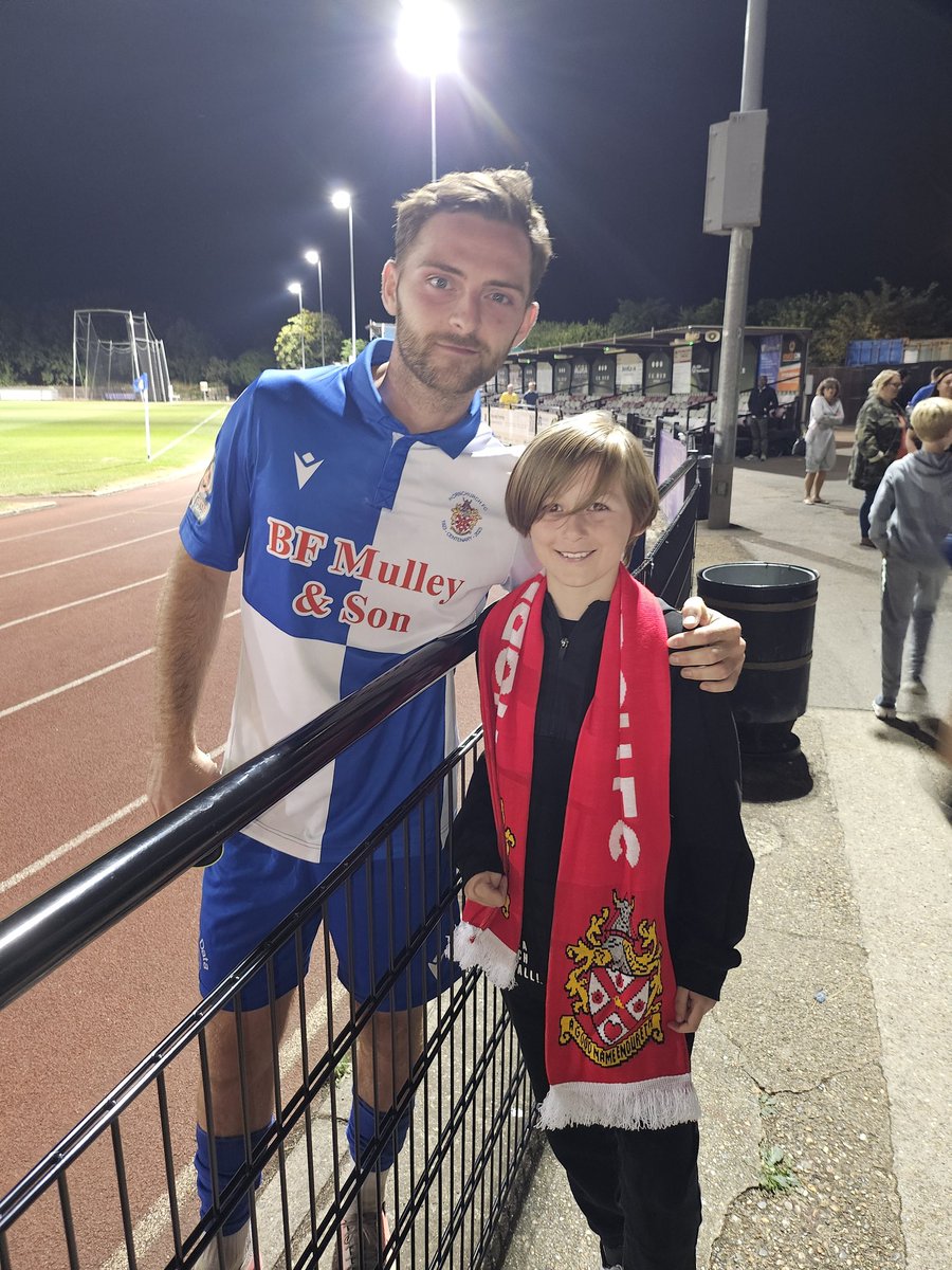 Really enjoyed taking son number 3 to his first football match tonight,  watching <a href="/CharleeAdams95/">Charlee Adams</a> in a hard fought victory for <a href="/HornchurchFC/">Hornchurch FC</a>