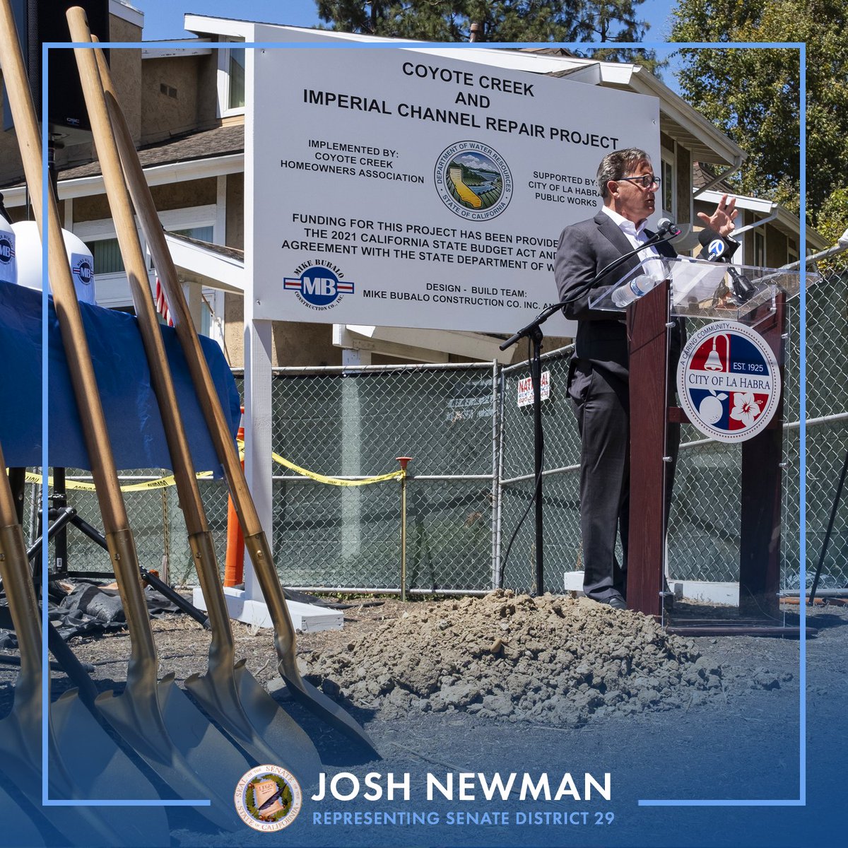 Senator Josh Newman tweet media