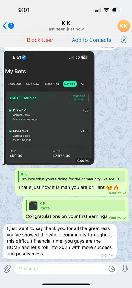 IF YOU AINT BETTING WITH AUTHENTIC

YOU DONT LOVE MONEY🤷🏽‍♂️🤷🏽‍♂️ 

WE BREAK THE BOOKIES ONCE AGAIN !!!💰

THE STREAKS CONTINUE AND IT AINT GON STOP ANYTIME SOON 🔥🔥
t.me/+ZGhrhKi3HukyM…