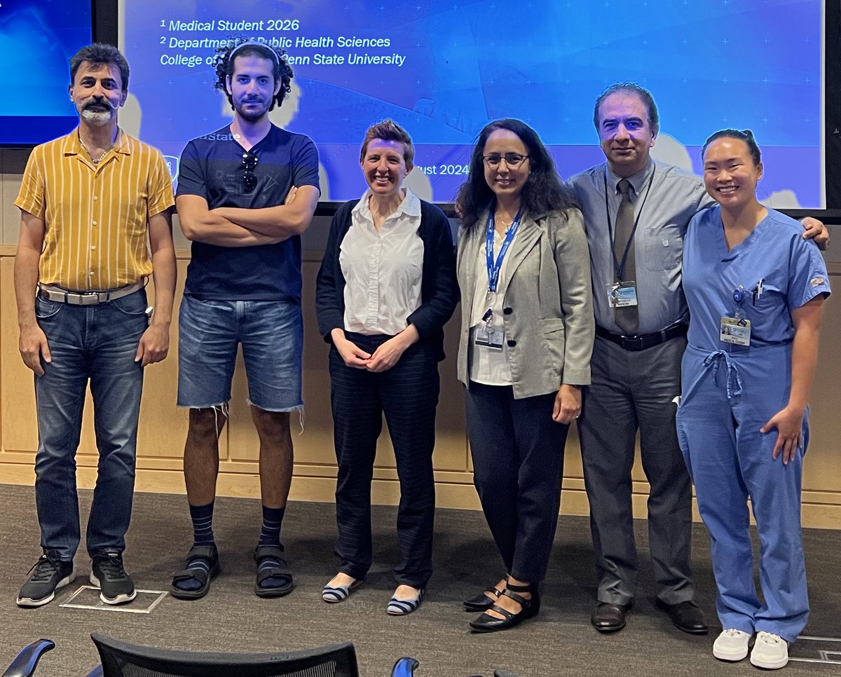 Dr. Vida Abedi, PhD (@vida_abedi) on Twitter photo Great day for the team <a href="/DNAlawyer/">Jennifer K. Wagner</a> <a href="/RaminZand1/">Ramin Zand</a> <a href="/SadrVafaei/">Alireza Vafaei Sadr</a> <a href="/DecodeLab/">theDecodeLab</a> presenting the results of our pilot #CTSI grant <a href="/PSUHershey/">Penn State Hershey</a> Great day for the team <a href="/DNAlawyer/">Jennifer K. Wagner</a> <a href="/RaminZand1/">Ramin Zand</a> <a href="/SadrVafaei/">Alireza Vafaei Sadr</a> <a href="/DecodeLab/">theDecodeLab</a> presenting the results of our pilot #CTSI grant <a href="/PSUHershey/">Penn State Hershey</a>